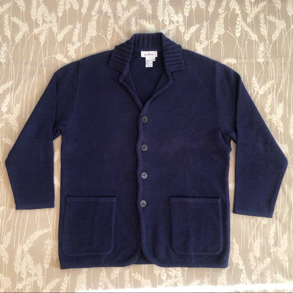 Ermenegildo Zegna Deep Blue Cardigan Sweater